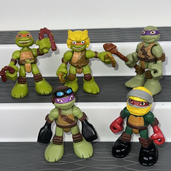 Lot Of 20 Mixed Teenage Mutant Ninja Turtles Action Figures TMNT - Picture 4 of 14